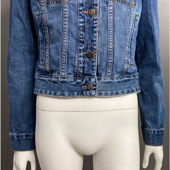 Free People Denim Button Up Jacket Size M - Picture 4 of 11